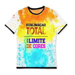 Camiseta em SUBLIMAÇÃO TOTAL Dry fit  Todas as cores  Gola redonda Pedido mínimo 10 unidades, cada unidade por R$ 45,00